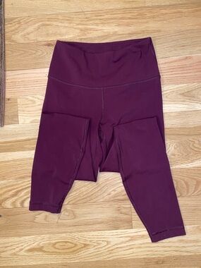 90 Degree Maroon Leggings | 90 Degree Leggings | Ankle Length Leggings